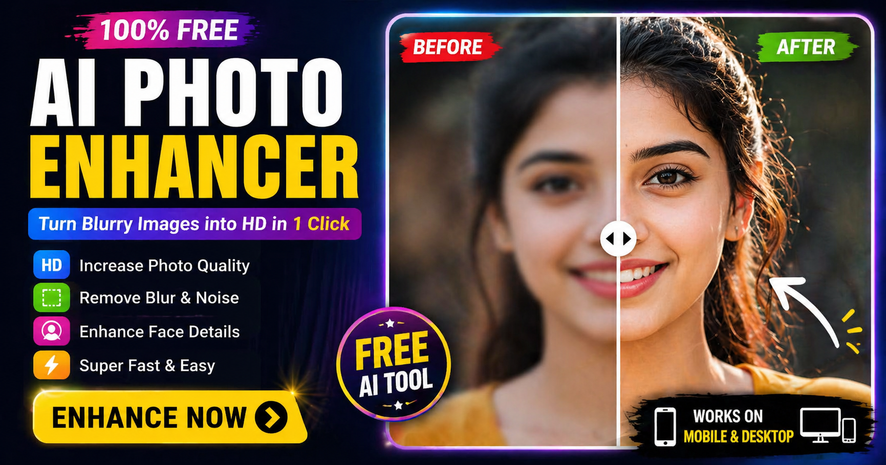 Best AI Photo Enhancer Online Free