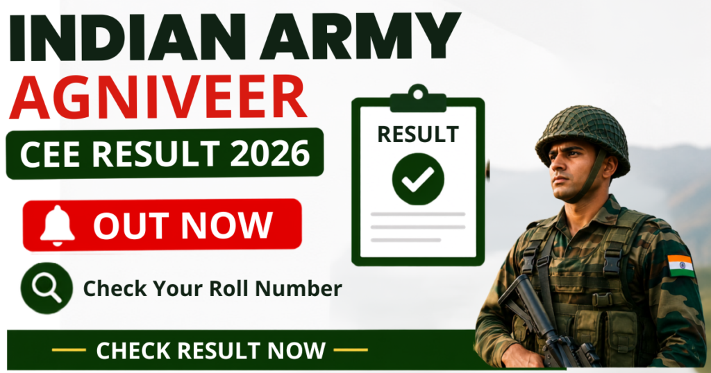 Indian Army Agniveer CEE Result 2026 Out
