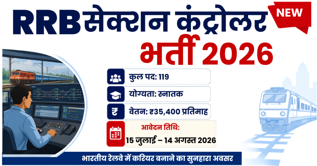 RRB Section Controller Recruitment 2026