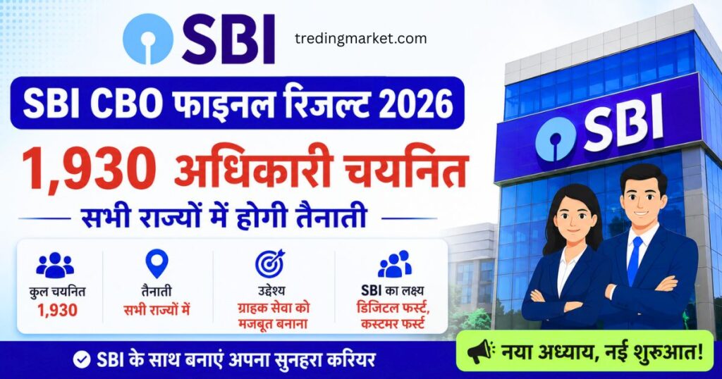 SBI CBO Final Result 2026