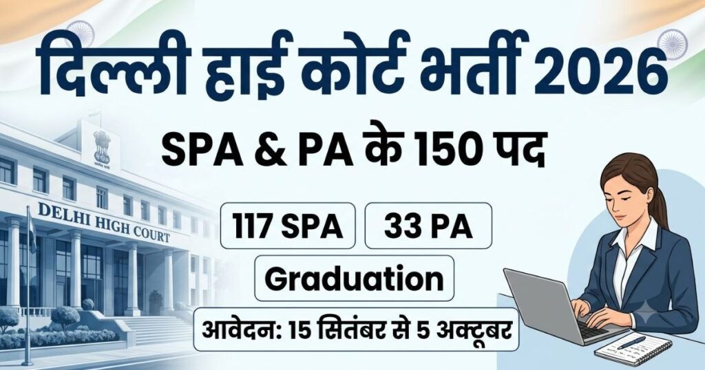 Delhi High Court SPA & PA Recruitment 2026