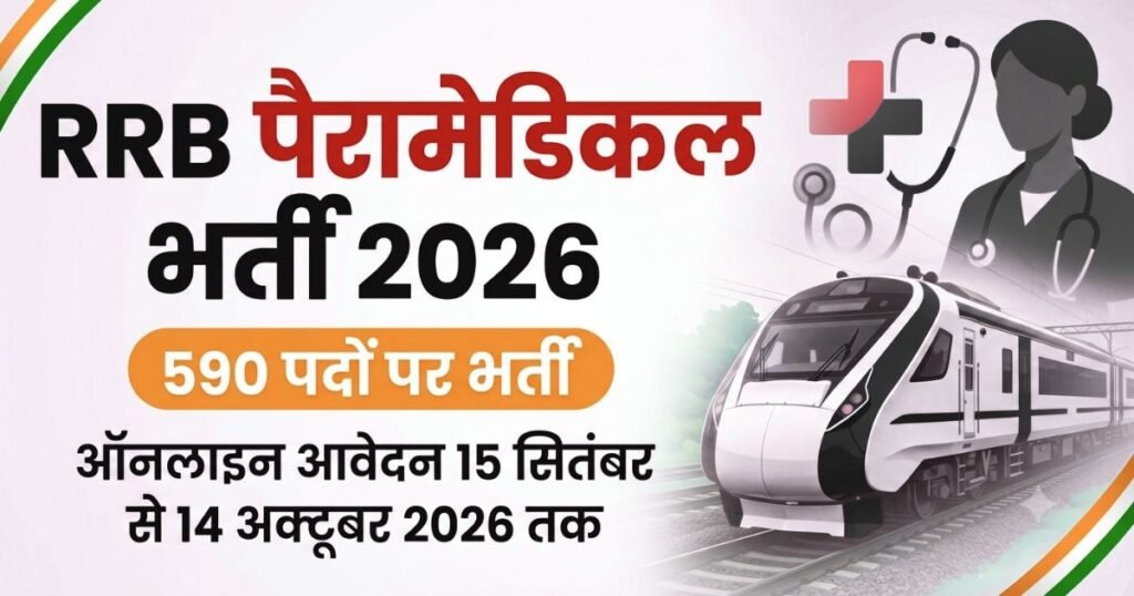 RRB Paramedical Recruitment 2026